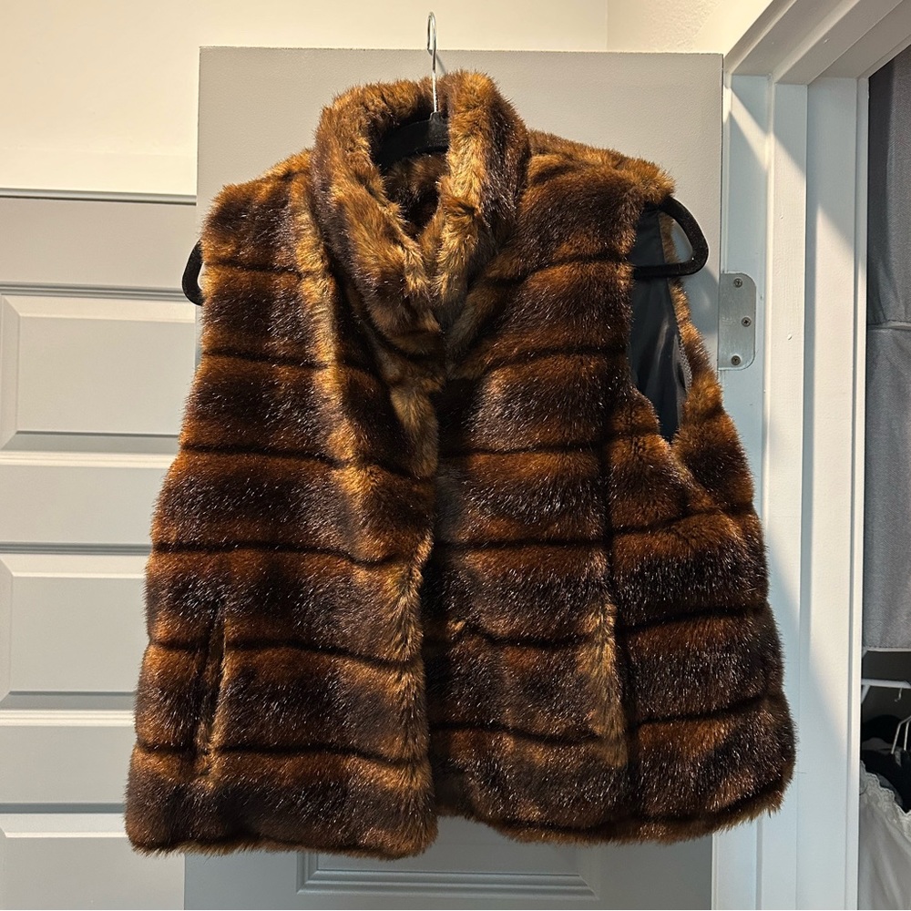 Artificial Mink Fur Vest